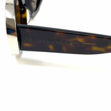 Alexander McQueen Brown Black Oval Tortoise Sunglasses