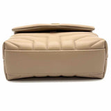 Saint Laurent 2021 Lou Lou Toy Beige Envelope Quilted Leather Crossbody