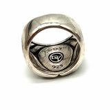 DAVID YURMAN size 7.5 925 Sterling Silver Blue Signet Star Lapis Lazuli Ring