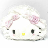 Plush White Zip Lace Hello Kitty Pouch