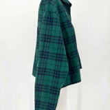 Nomad Women's Green Size M Button Down Flannel Plaid Long Sleeve