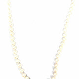 Gold Stone Jewelry 14K Ivory 17.5" Pearl Stud Earring & Necklace Set