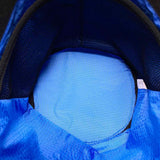 Bottega Veneta Nylon Black Electric Blue Interior Bucket Bag