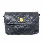 Marc Jacobs Black Flap Quilted Leather Crossbody