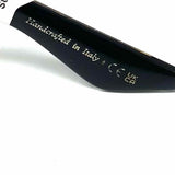 Oliver Peoples Black Cat Eye Stripe Sunglasses