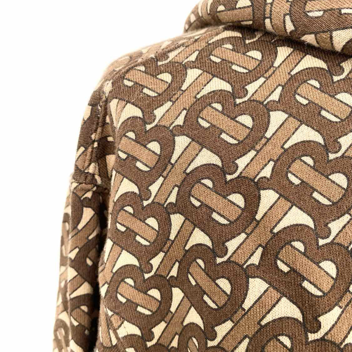 Burberry Women's Brown Size S Hoodie Monogram Sweatshirt