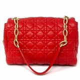Christian Dior Miss Dior Soft FlapRed Cannage Leather Made in Italy Shoulder Bag