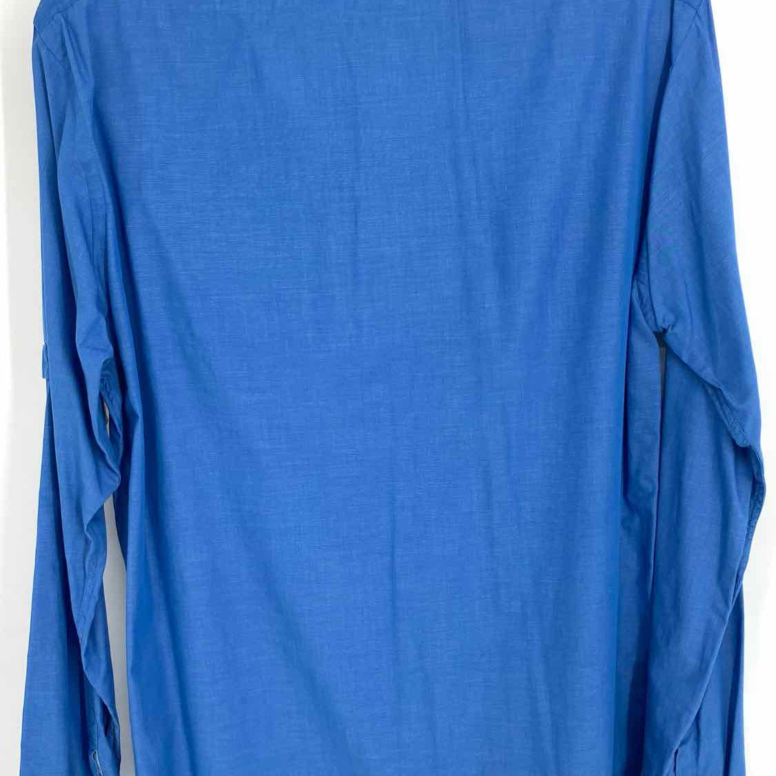 SCOTCH&SODA Men's Blue Size L Button Down Long Sleeve Shirt