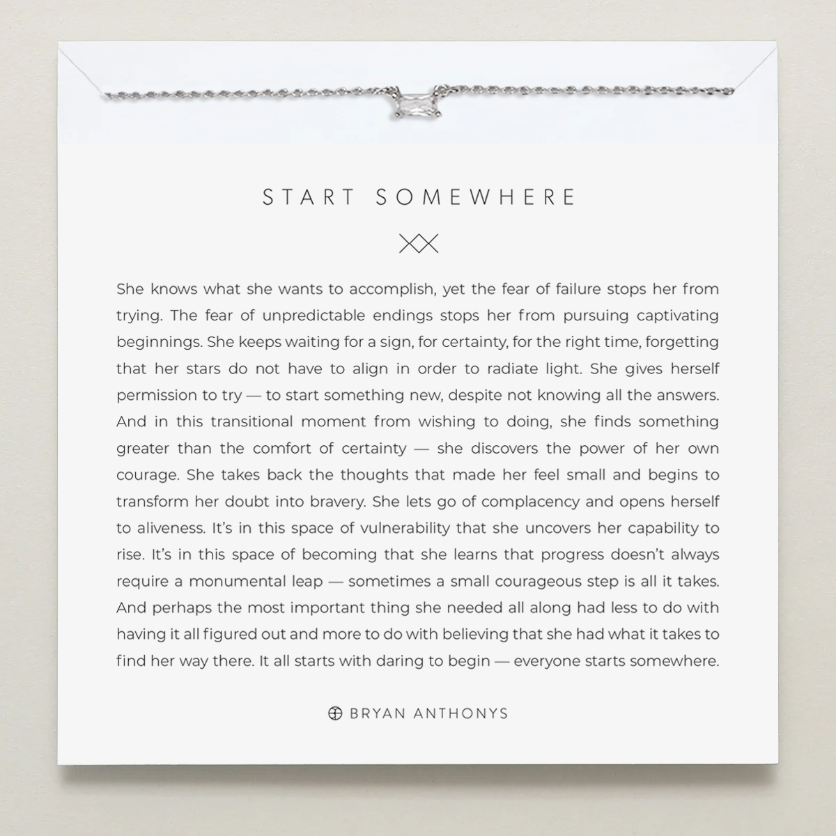 Start Somewhere Necklace