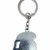 Silver Tone Red Rotary Phone 3.5" Key Chain