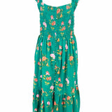 by Anthropologie Women's Green Size S Sleeveless Floral Dress