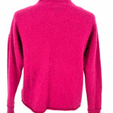 Tahari Women's Pink Size M Mock Neck Cashmere Sweater