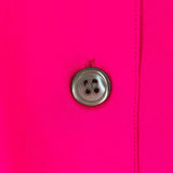 Claude Bennett Women's Hot Pink Size 10 Button Down Silk Long Sleeve
