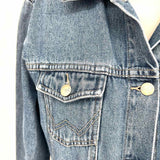 Wrangler Women's Blue Size M Button Down Denim Jacket