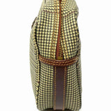 Polo Ralph Lauren Glen Plaid Coated Canvas Brown Houndstooth Clutch
