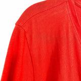 Eileen Fisher Women's Orange Size 2X V-Neck Cotton Short Sleeve Top