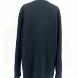 James Perse Women's Black Gray Size 2/M Collared Cardigan