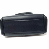 Coach Minetta Black Pebbled Leather Crossbody Tote