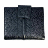 Gucci Black Compact Pebbled Leather Wallet