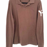 Yohji Yamamoto x Adidas Y3 Men's Brown Size M Cotton Polo Long Sleeve Shirt