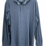 Emanuel Berg Men's Navy Size XL Button Down Long Sleeve Shirt