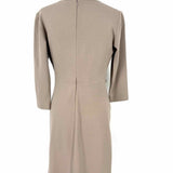 Armani Collezioni Women's Gray Size 8 Faux Wrap Dress