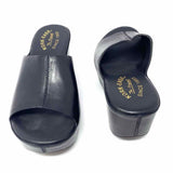 Kork-Ease Women's Black Size 8 Platform Leather Slide