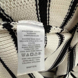Ann Taylor Women's Black White Size L Crew Stripe Sweater