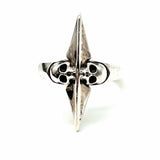 KING BABY size 7 925 Sterling Silver Spiked Skull Ring