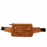 Hands Free People Brown Rectangle Leather Waist Bag