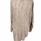 Eileen Fisher Women's Gray Size M Boatneck Linen Asymetric Sweater