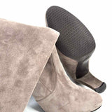 Stuart Weitzman Highland Women's Dark Gray Size 9 Over-the-knee Suede Boots