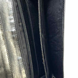 Chanel 2000/02 Timeless CC Black Accordion Caviar Leather Wallet