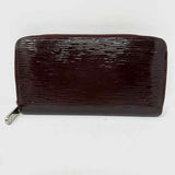 LOUIS VUITTON 2012 Zippy Burgundy Epi Electric Leather Wallet
