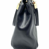 Coach Minetta Black Pebbled Leather Crossbody Tote