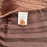 Lindi Women's Brown Size L Button Down Textured Dress