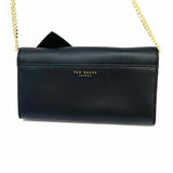 Ted Baker Black Knotted Leather WOC Clutch