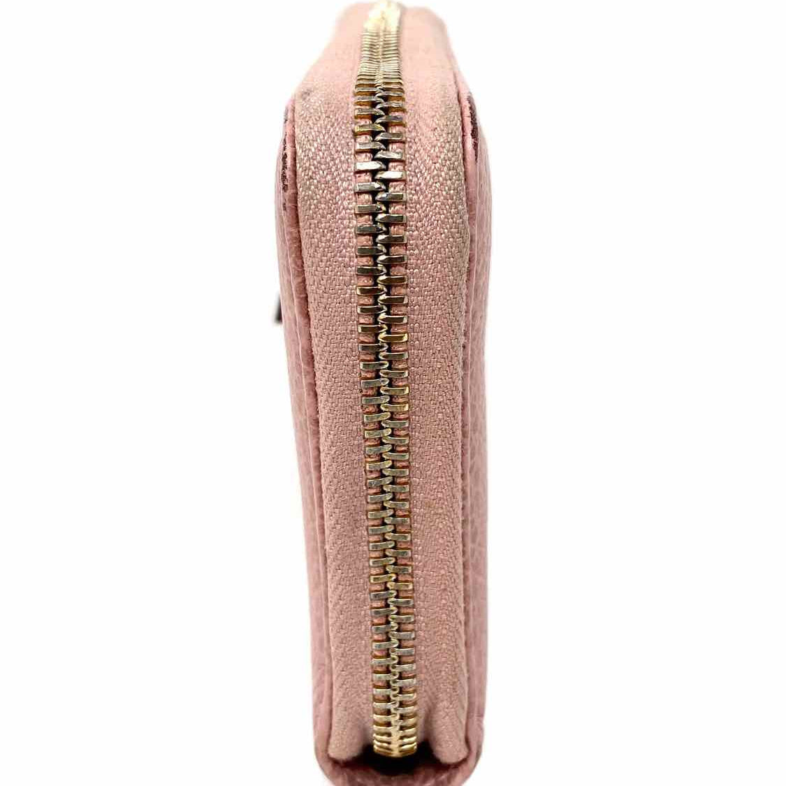 Gucci Blush Leather Zippy Wallet