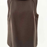 W by Worth Women's Brown Size 8 Cowl Neck Sleeveless