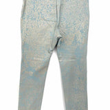 Soft Surroundings Women's Teal Size M Straight Leg Abstract Pants