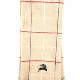 Burberry Wool Tassel window pane Shawl
