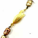 Silver Brown Pearl Necklace