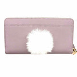 Kate Spade Hop To It Taupe Zip-Around Bunny Rabbit Saffiano Leather Wallet