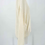 MNG Women's Cream Size L V-Neck Sweater