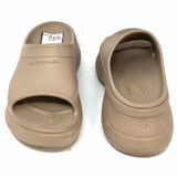 BALENCIAGA Croc Pool Women's Taupe Size 38/7.5 Platform Rubber Slide