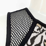 Cache Beige/Black Size XS sheath Cheetah Dress