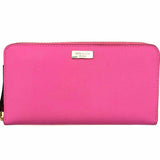 Kate Spade Hot Pink Zip-Around Saffiano Leather Wallet