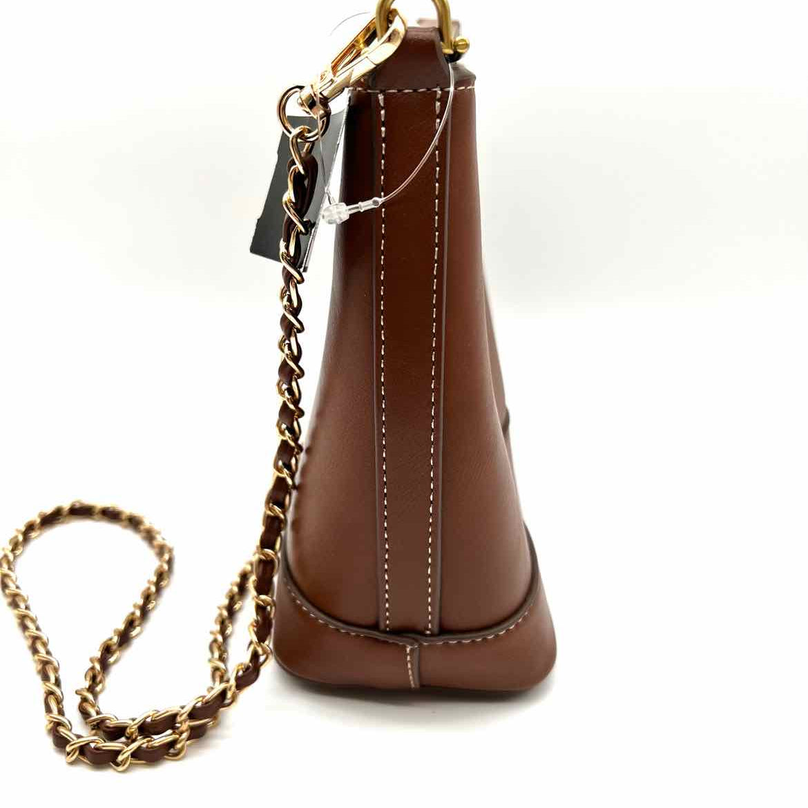 MNG Brown Bucket vegan leather Crossbody