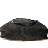 Club Monaco Black Hobo Suede Y2K Messenger Bag