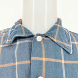 Royal Domain Men's Blue Size M Button Down Window Pane Long Sleeve Shirt